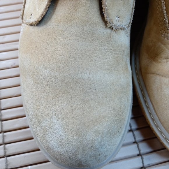 Timberland "Amston" Wedge Heel Wheat Nubuck paracord lace lug sole Boots 8251A - Picture 6 of 10